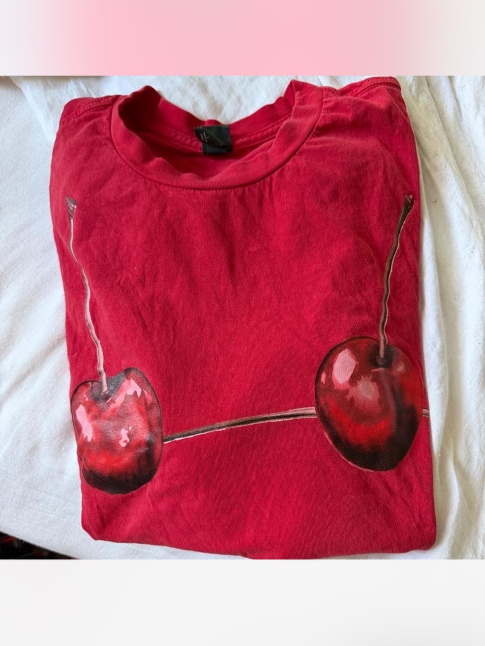 wild fable Red Cherry Graphic Short Sleeve Tee